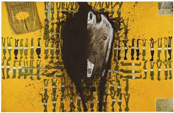 OUATTARA WATTS — Fish, 1993-1994. Technique mixte et sérigraphie.
