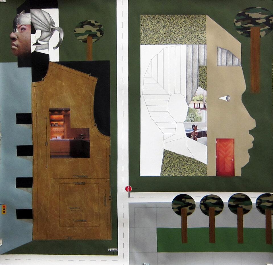 Derrick Adams, Community Empowerment Zone, from the Collection Margaux & Raphaël Blavy.